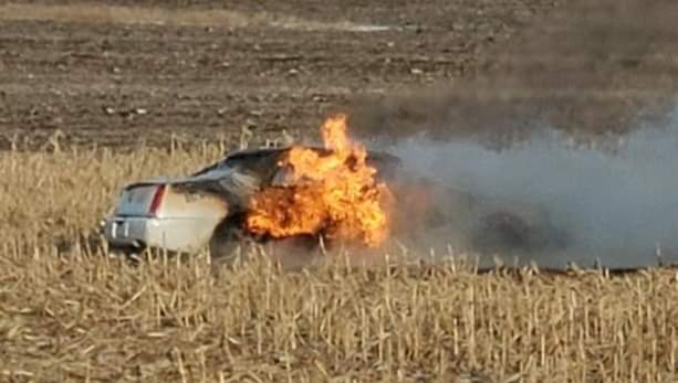 High Speed Chase Through Webster and Calhoun County Ends with Arrest and Vehicle in Flames
