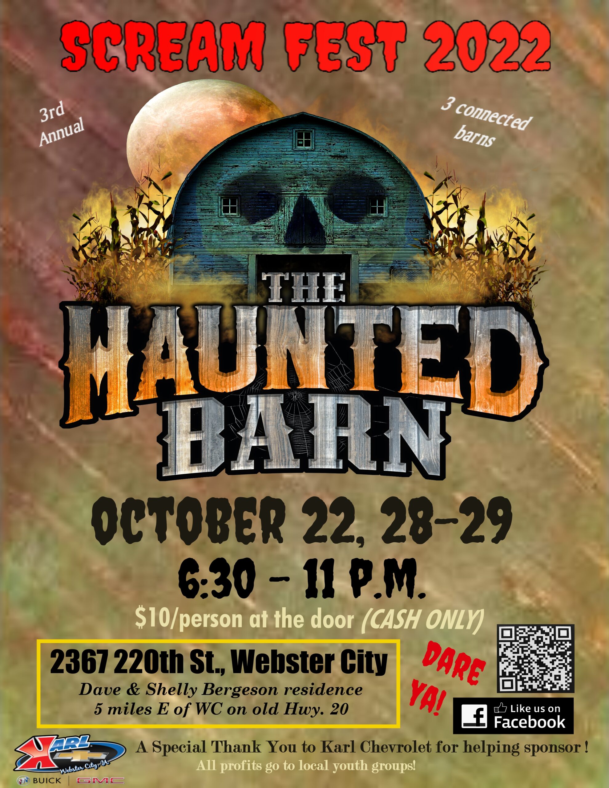 <h1 class="tribe-events-single-event-title">Scream Fest 2022 @ The Haunted Barn</h1>