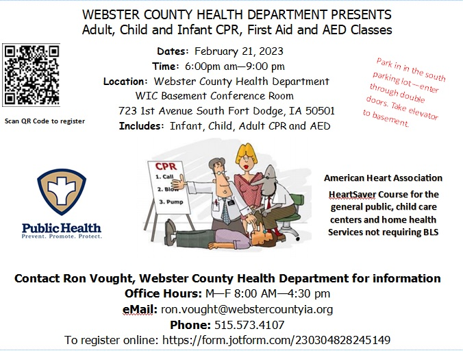 <h1 class="tribe-events-single-event-title">WEBSTER COUNTY HEALTH DEPARTMENT TO HOST AMERICAN HEART ASSOCIATION CLASS</h1>