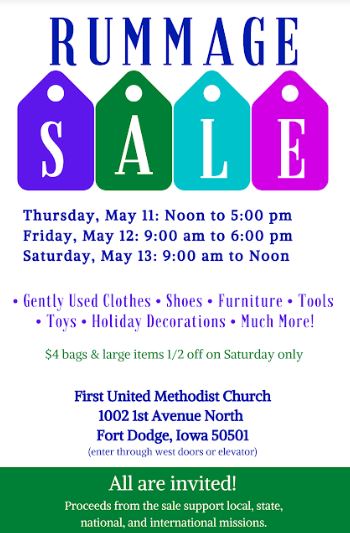 <h1 class="tribe-events-single-event-title">1st United Methodist Church Rummage Sale for Missions</h1>