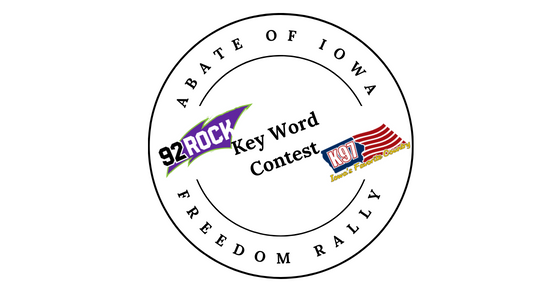 Abate of Iowa Freedom Rally Key Word!