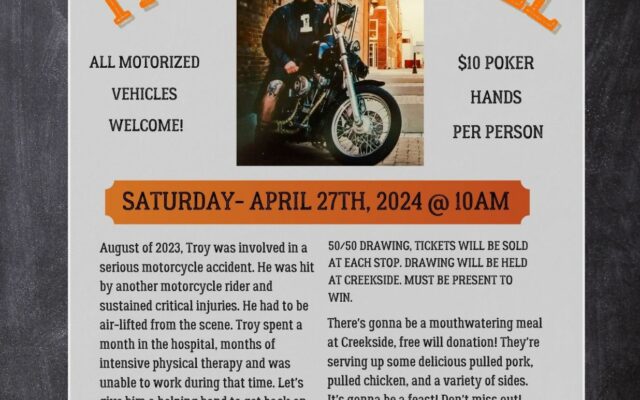 Benefit Ride for Troy Schnell